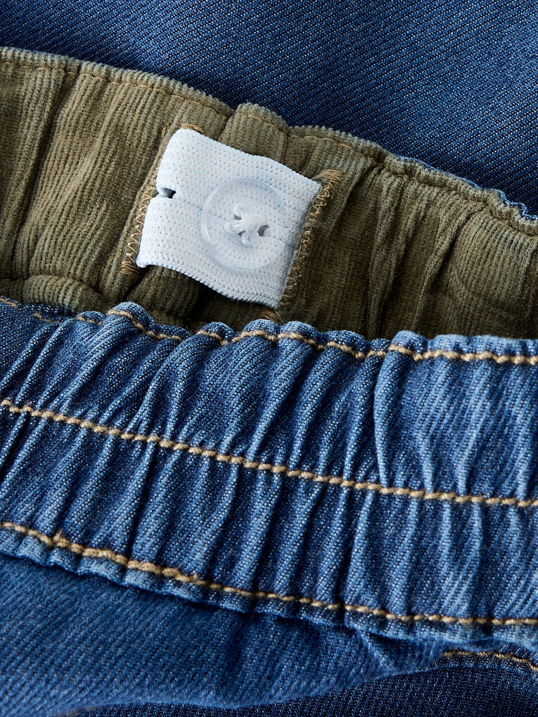 Name It Ben Baggy Jeans med Broderi – Dark Blue Denim for barn - Brobrobrille