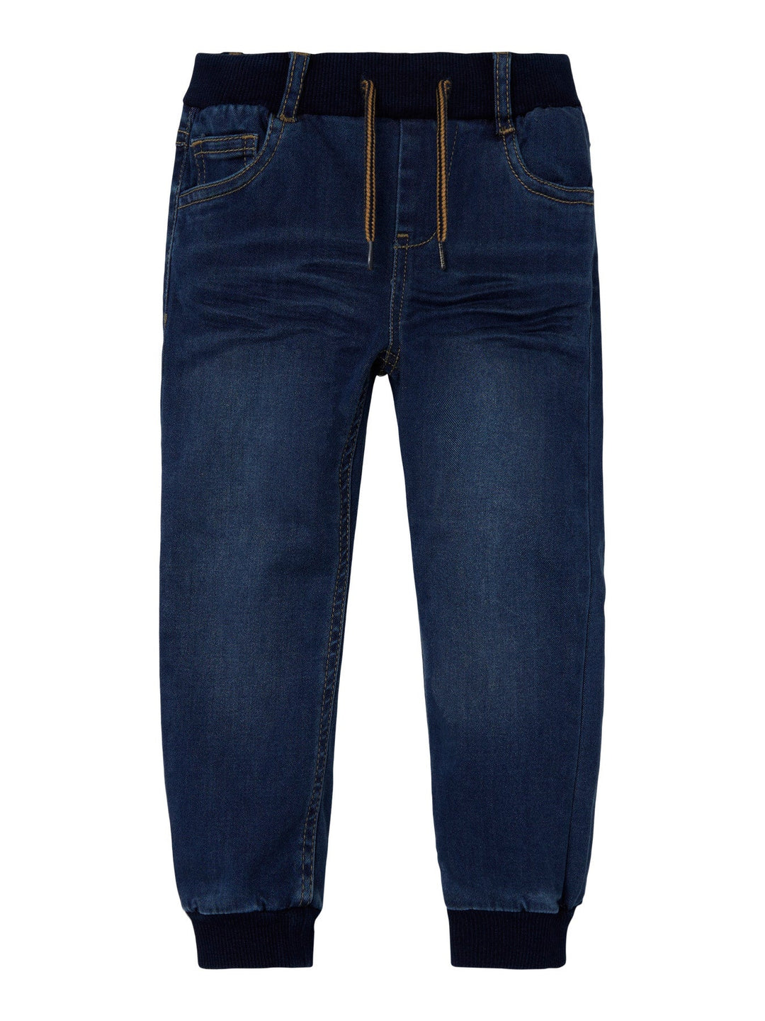 Name It Ben baggy jeans med rund passform – Dark Blue Denim for barn - Brobrobrille