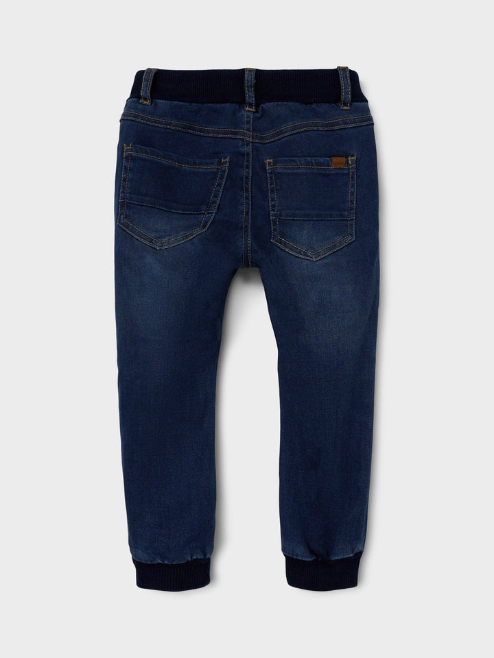 Name It Ben baggy jeans med rund passform – Dark Blue Denim for barn - Brobrobrille