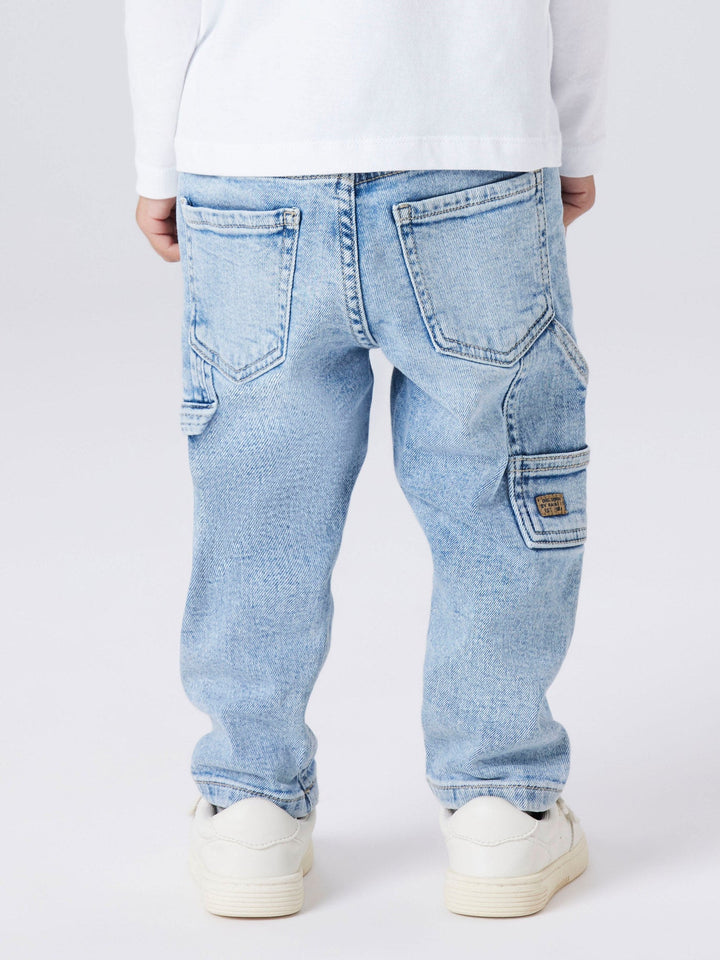 Name It Ben Tapered Jeans - Light Blue Denim for barn - Brobrobrille