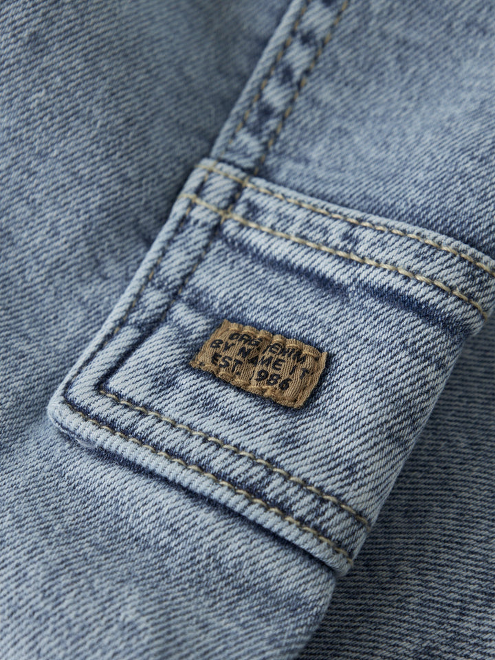 Name It Ben Tapered Jeans - Light Blue Denim for barn - Brobrobrille