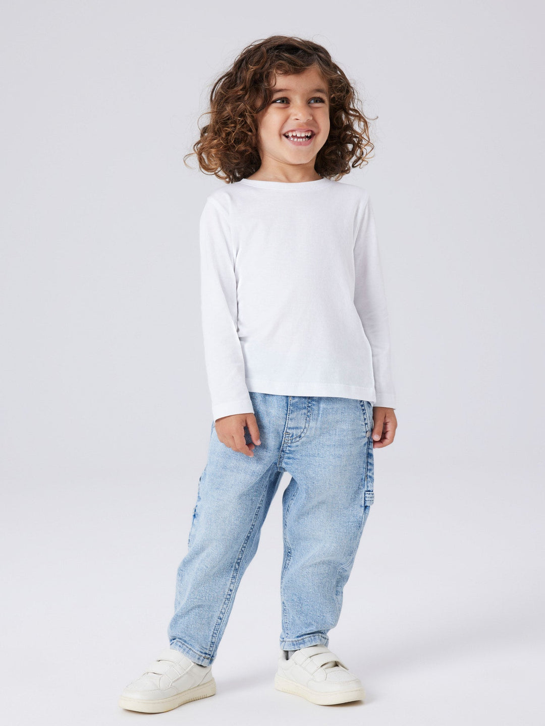 Name It Ben Tapered Jeans - Light Blue Denim for barn - Brobrobrille