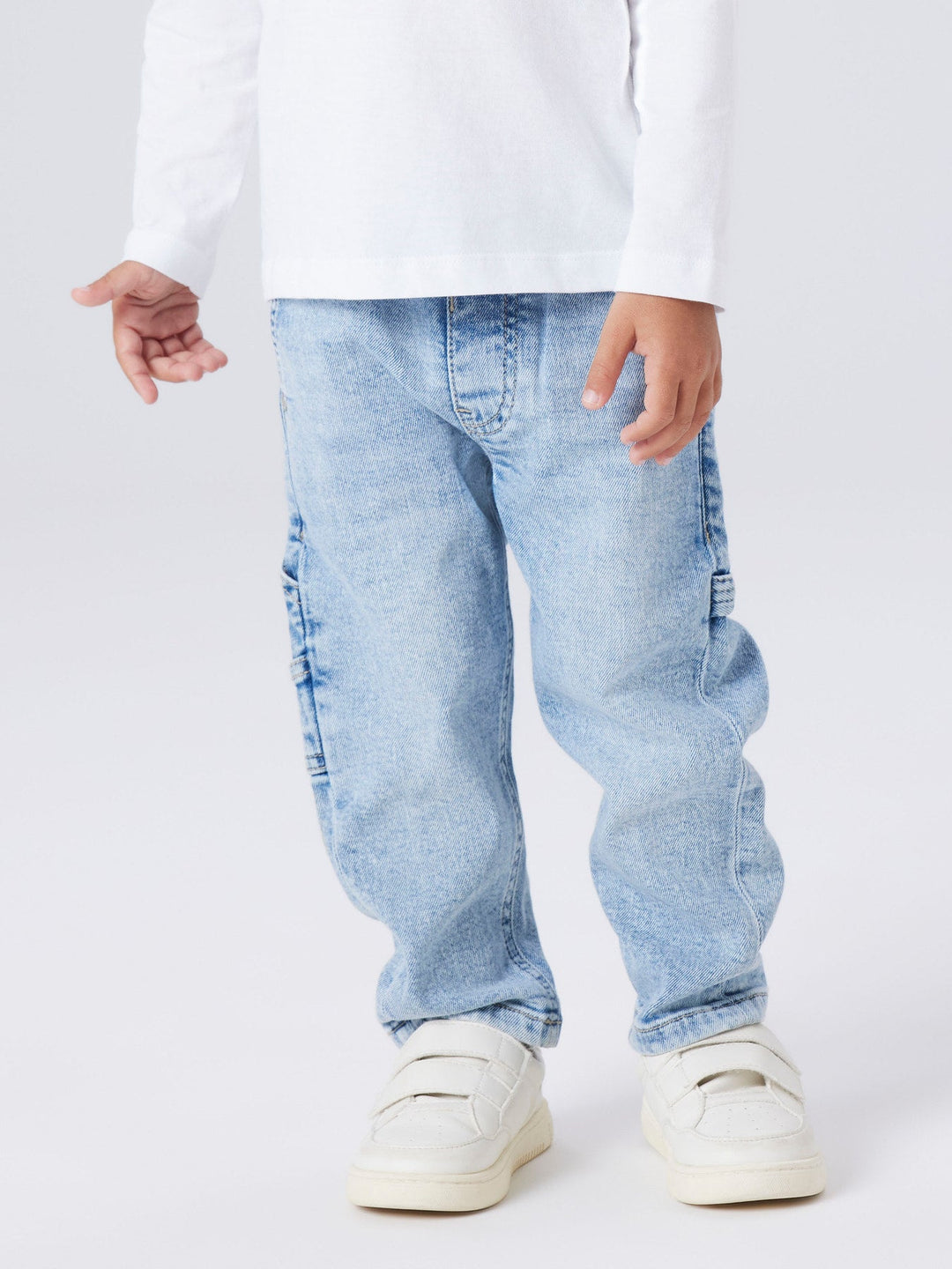 Name It Ben Tapered Jeans - Light Blue Denim for barn - Brobrobrille