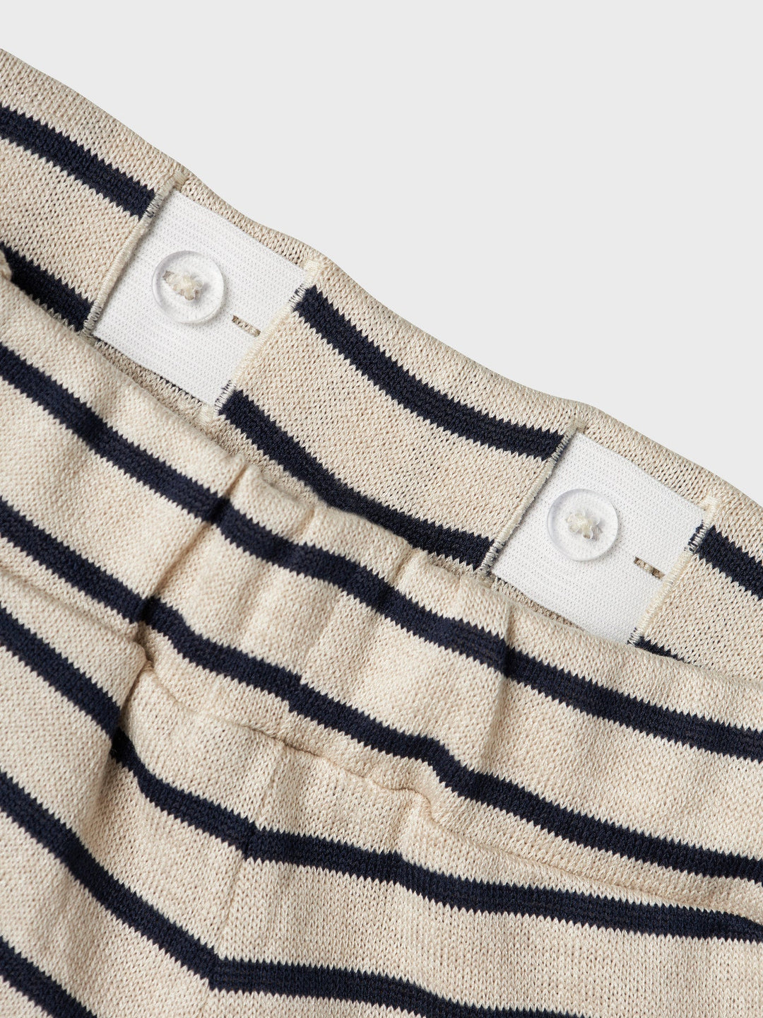 Name It Dalla Vide bukser med striper – Summer Sand/Navy Blazer for barn - Brobrobrille