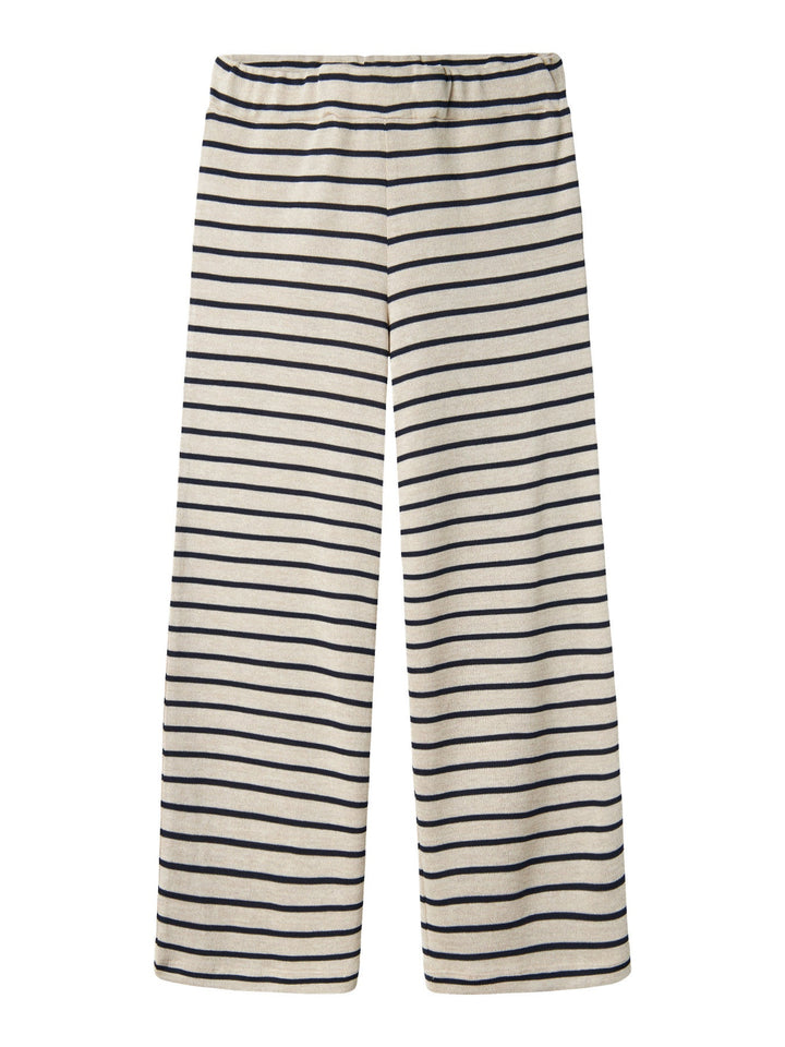 Name It Dalla Vide bukser med striper – Summer Sand/Navy Blazer for barn - Brobrobrille