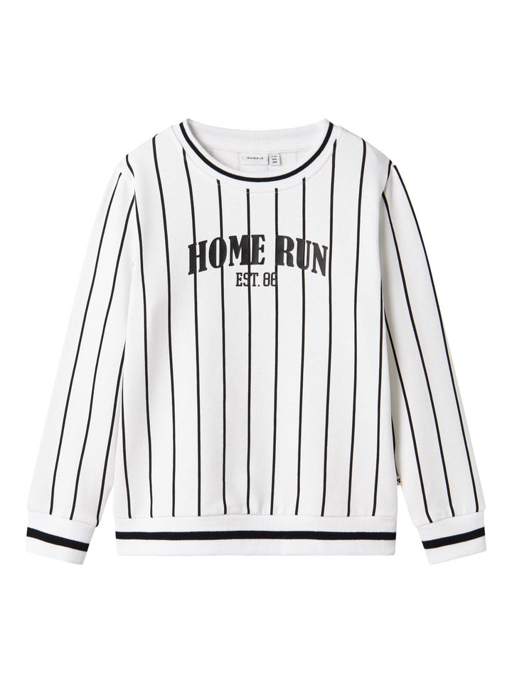 Name It Deltem sweatshirt i økologisk bomull – Bright White for barn - Brobrobrille