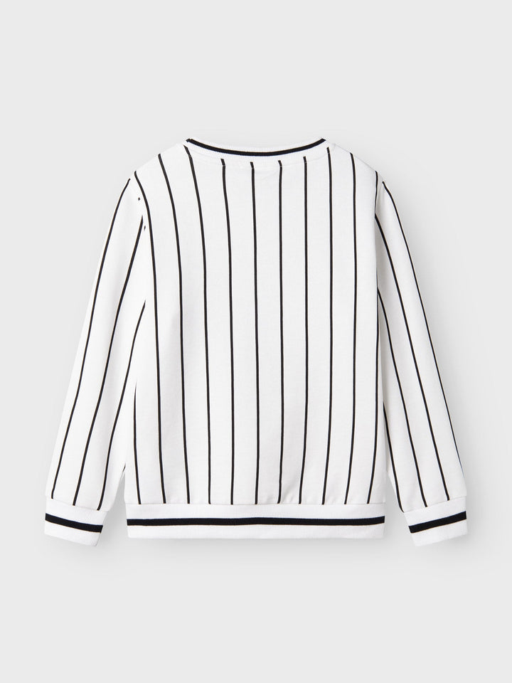 Name It Deltem sweatshirt i økologisk bomull – Bright White for barn - Brobrobrille