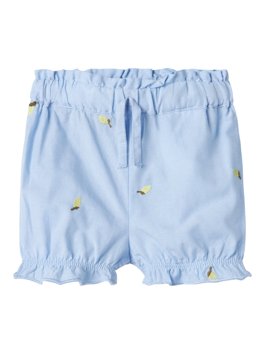 Name It Derilla shorts i økologisk bomull – Serenity Lemon for barn - Brobrobrille