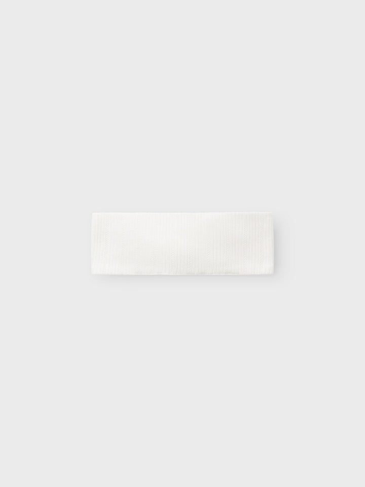 Name It Dia hårbånd i bomull til baby jente – Cloud Dancer for barn - Brobrobrille