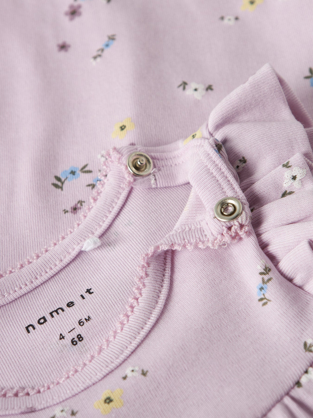 Name It Disse Body med blomster og volanger – Light Lilac for barn - Brobrobrille