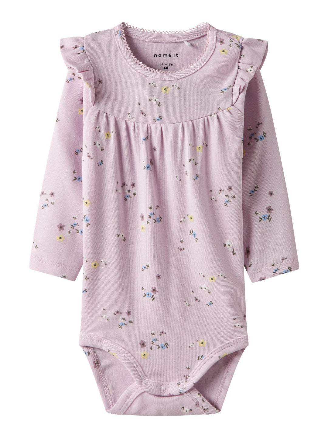 Name It Disse Body med blomster og volanger – Light Lilac for barn - Brobrobrille