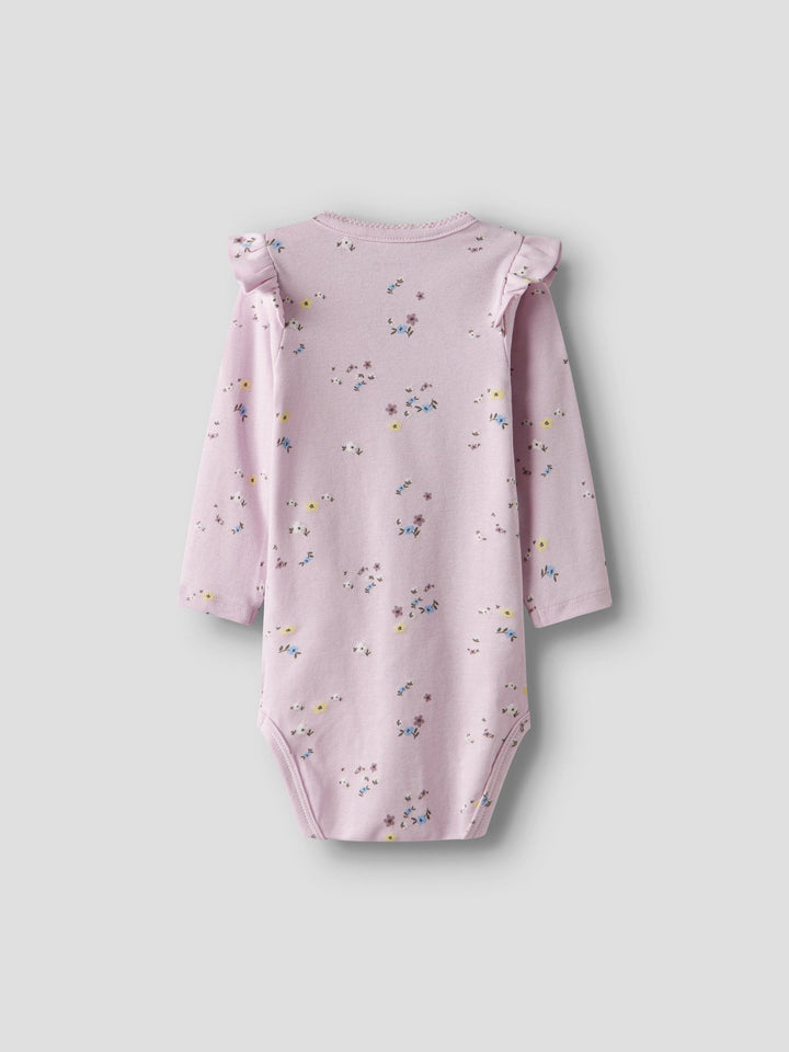 Name It Disse Body med blomster og volanger – Light Lilac for barn - Brobrobrille