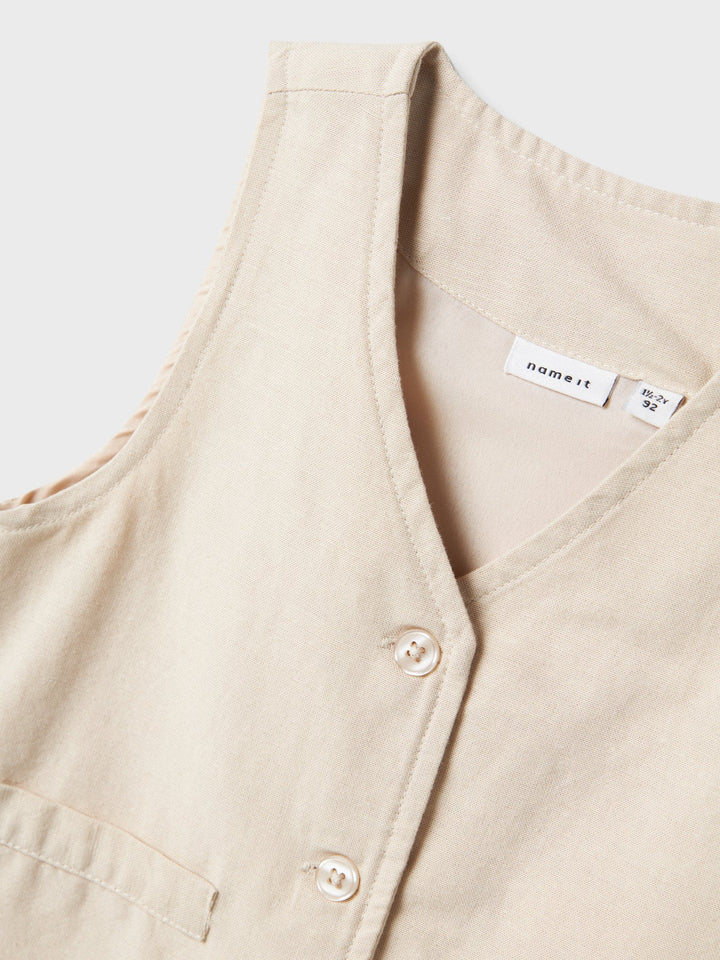 Name It Faher dressvest i linkvalitet – Peyote for barn - Brobrobrille