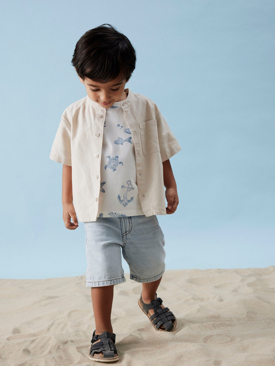 Name It Faher kortermet skjorte – Peyote for barn - Brobrobrille