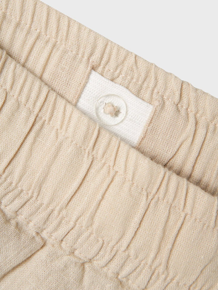 Name It Falinnen shorts i bomull og lin – Peyote for barn - Brobrobrille