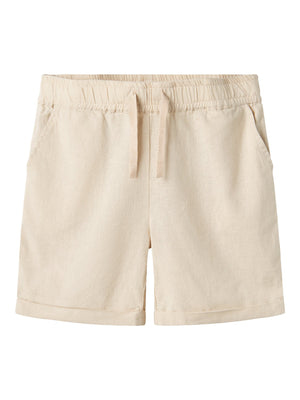 Name It Falinnen shorts i bomull og lin – Peyote for barn - Brobrobrille