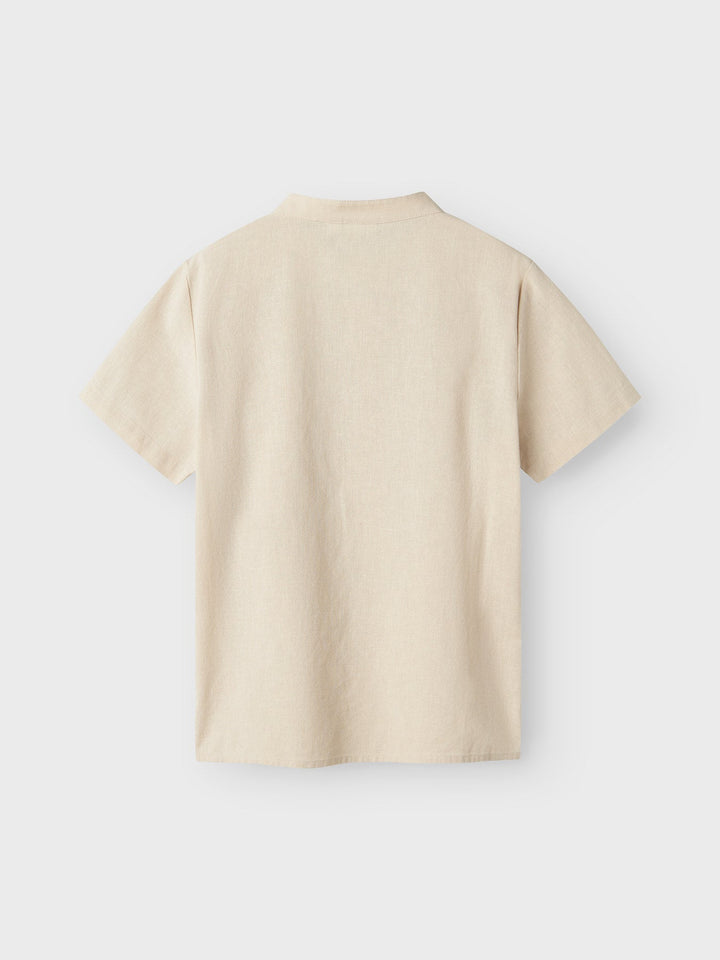 Name It Falinnen skjorte i linblanding – Peyote for barn - Brobrobrille