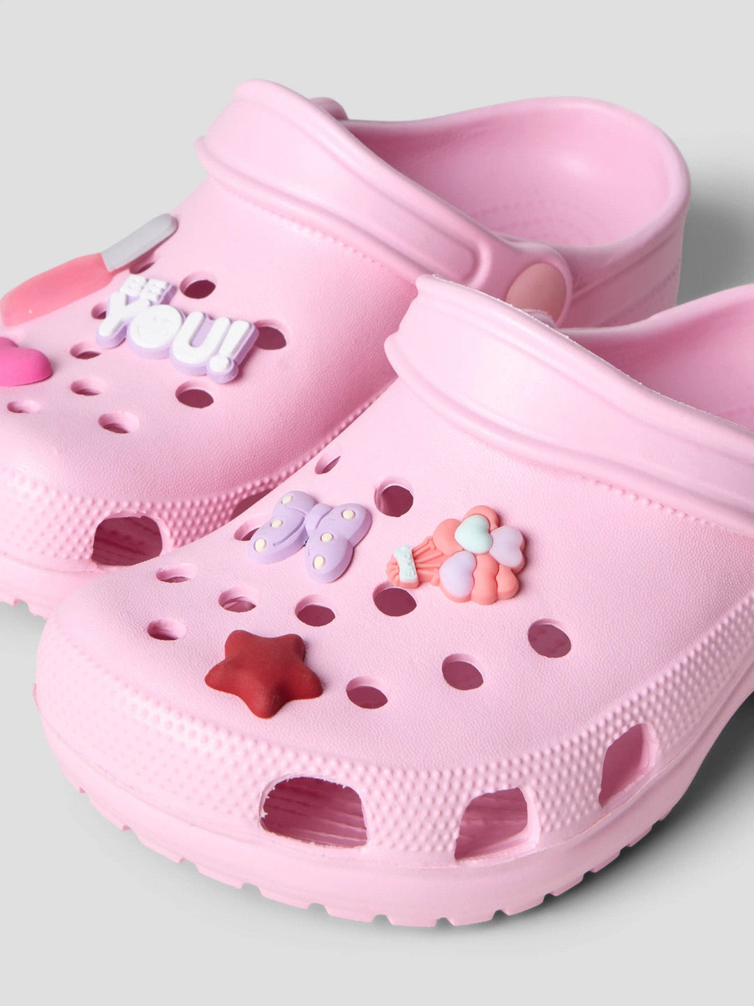 Name It Fame Clogs - Nosegay med Charms for barn - Brobrobrille