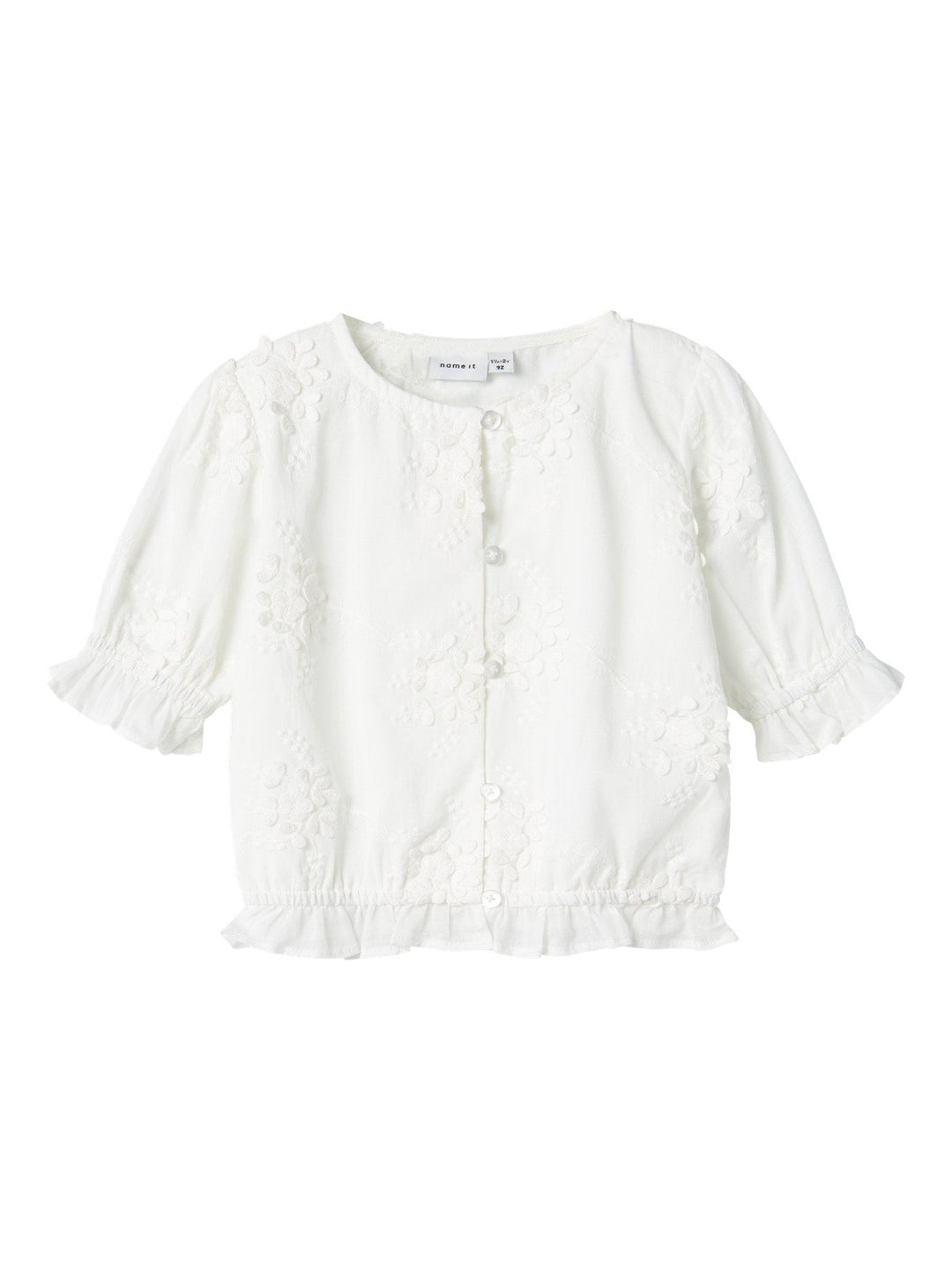Name It Fasine sommertopp i bomull – Bright White for barn - Brobrobrille