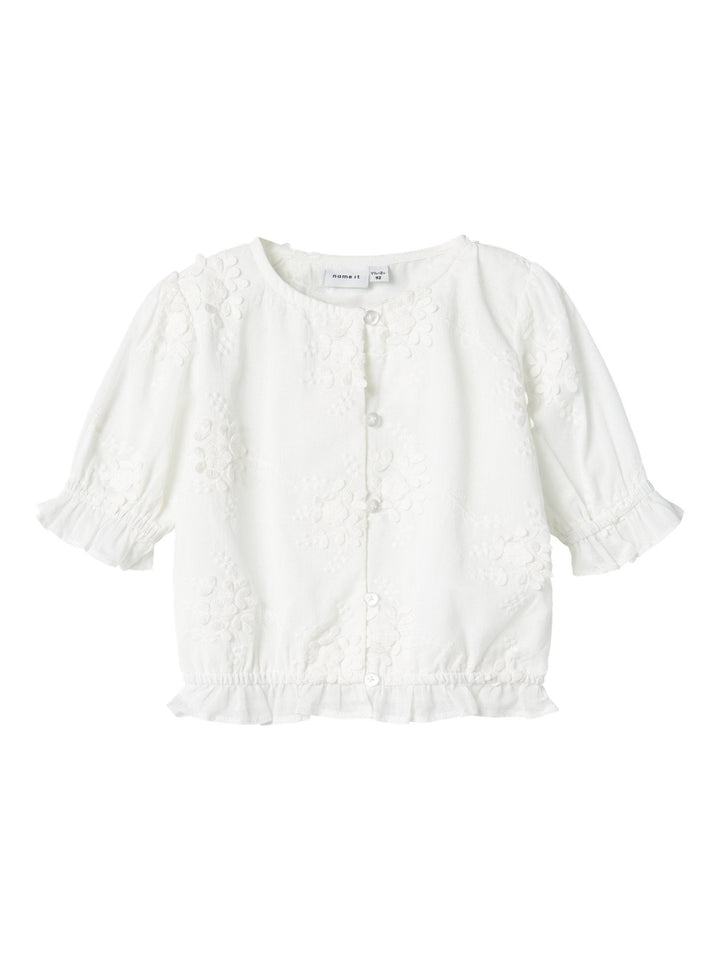Name It Fasine sommertopp i bomull – Bright White for barn - Brobrobrille