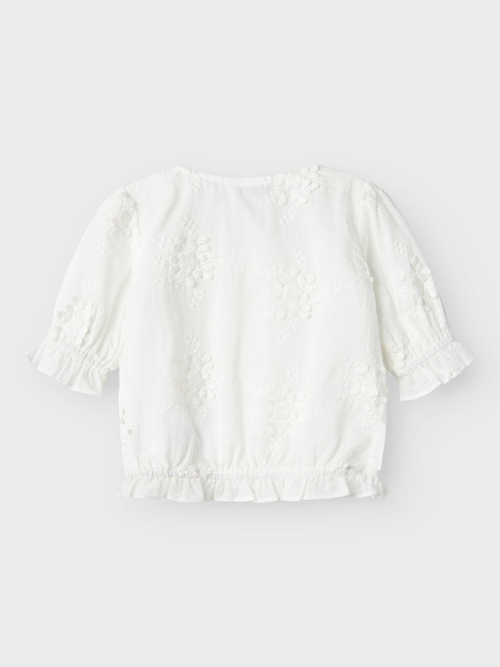 Name It Fasine sommertopp i bomull – Bright White for barn - Brobrobrille