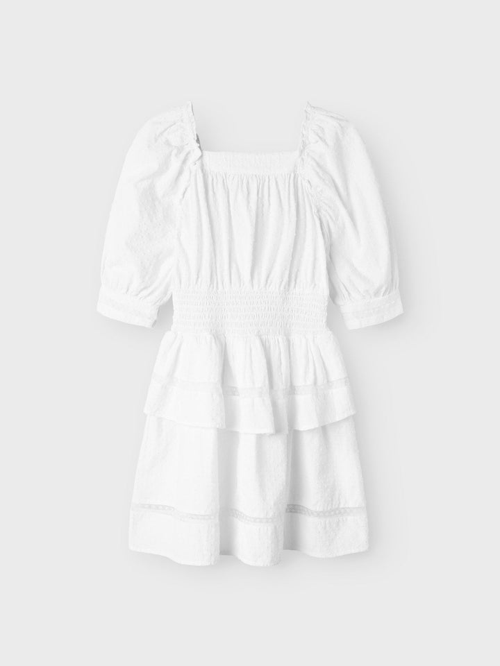 Name It Fatidias sommerkjole i bomull – Bright White for barn - Brobrobrille