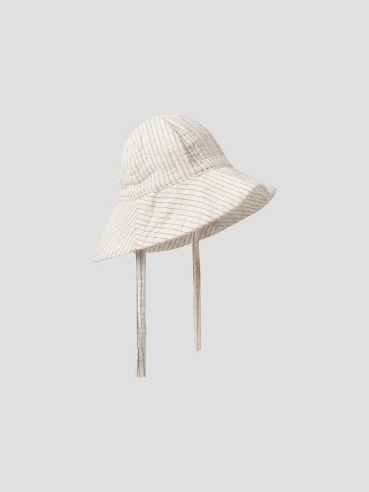 Name It Fedanne solhatt med snøring – Cloud Dancer Elmwood for barn - Brobrobrille