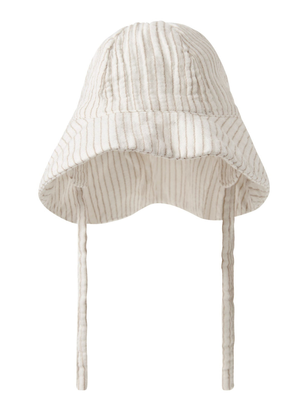 Name It Fedanne solhatt med snøring – Cloud Dancer Elmwood for barn - Brobrobrille