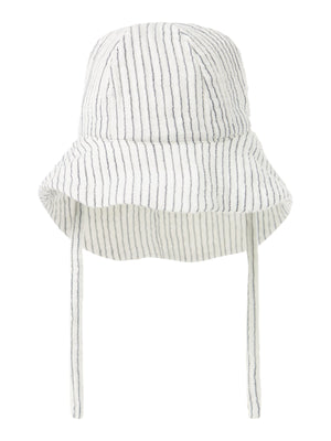 Name It Fedanne solhatt med snøring – Navy Blazer/Cloud Dancer for barn - Brobrobrille