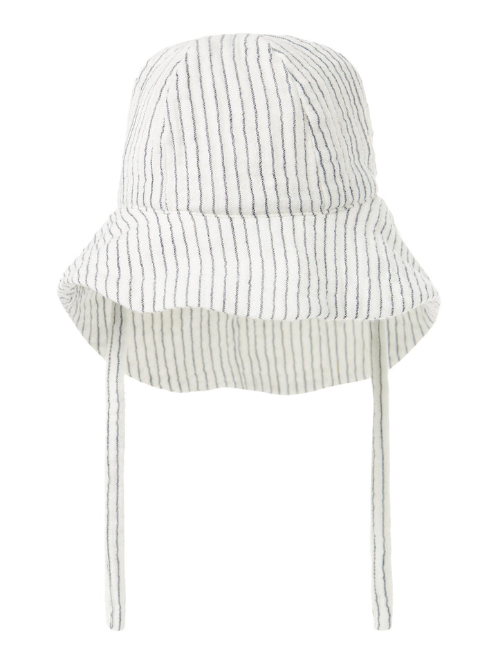 Name It Fedanne solhatt med snøring – Navy Blazer/Cloud Dancer for barn - Brobrobrille