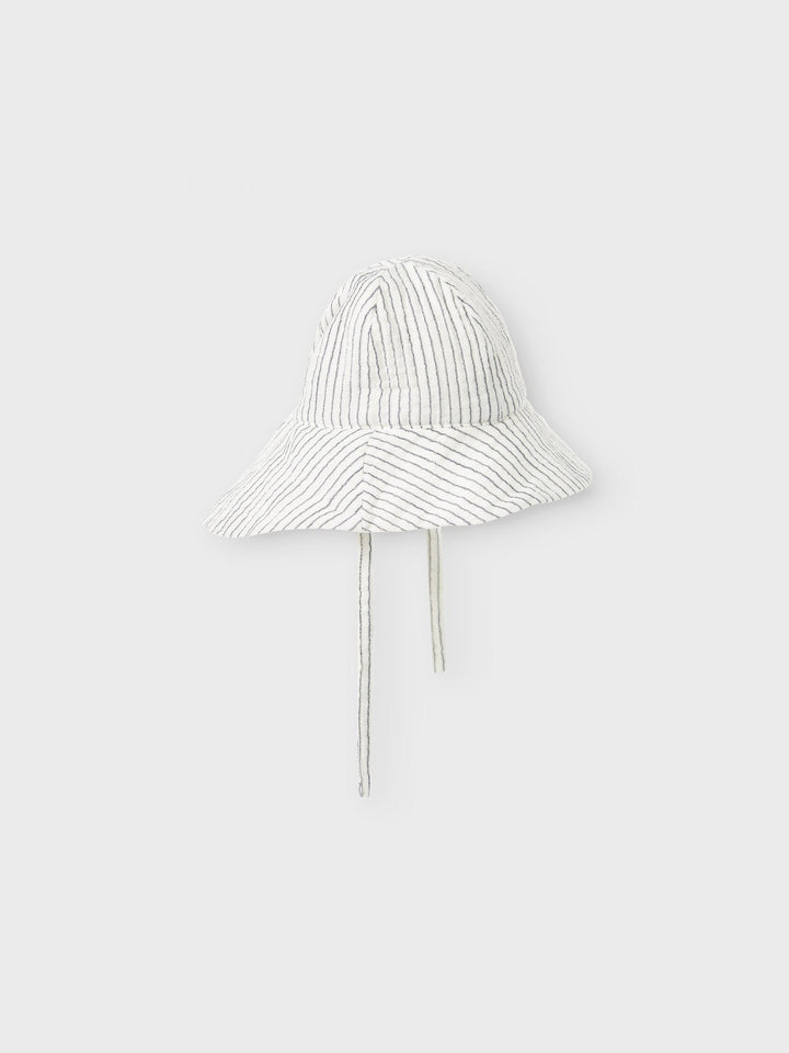 Name It Fedanne solhatt med snøring – Navy Blazer/Cloud Dancer for barn - Brobrobrille
