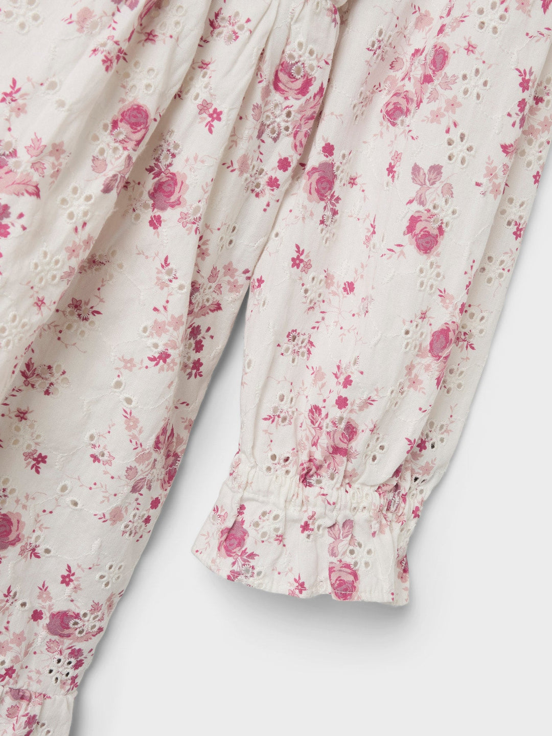 Name It Fembroder langermet kjole med broderier – Cloud Dancer for barn - Brobrobrille