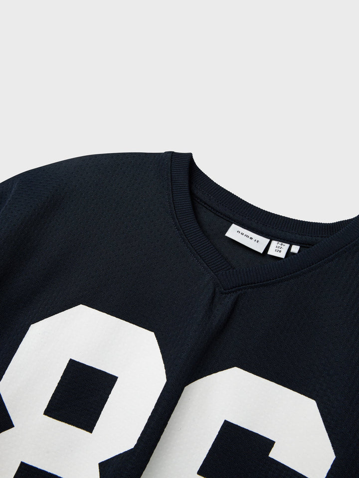 Name It Ferd t - skjorte med tall – Navy Blazer for barn - Brobrobrille