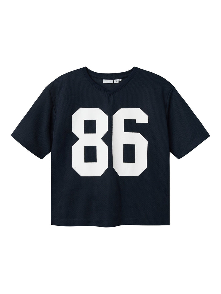 Name It Ferd t - skjorte med tall – Navy Blazer for barn - Brobrobrille