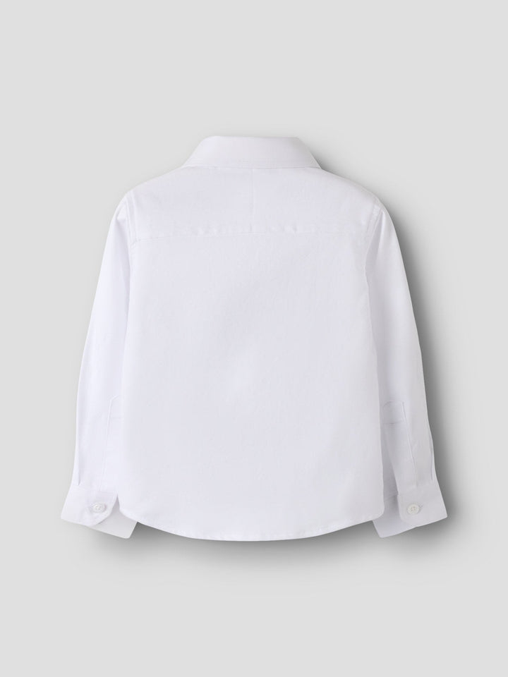 Name It Feshirt skjorte med lange ermer – Bright White for barn - Brobrobrille