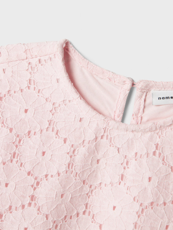 Name It Fetille – T - skjorte med blondemønster – Ballerina for barn - Brobrobrille