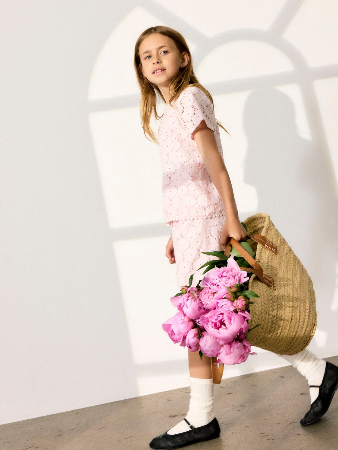 Name It Fetille – T - skjorte med blondemønster – Ballerina for barn - Brobrobrille