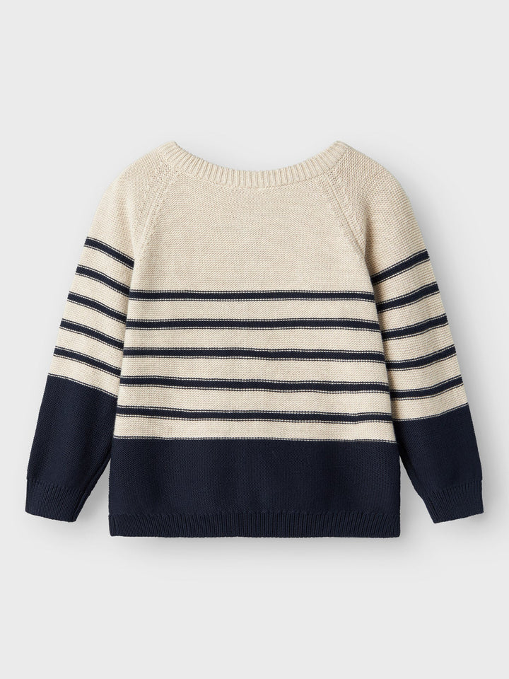 Name It Filon strikket cardigan i økologisk bomull – Peyote Melange for barn - Brobrobrille