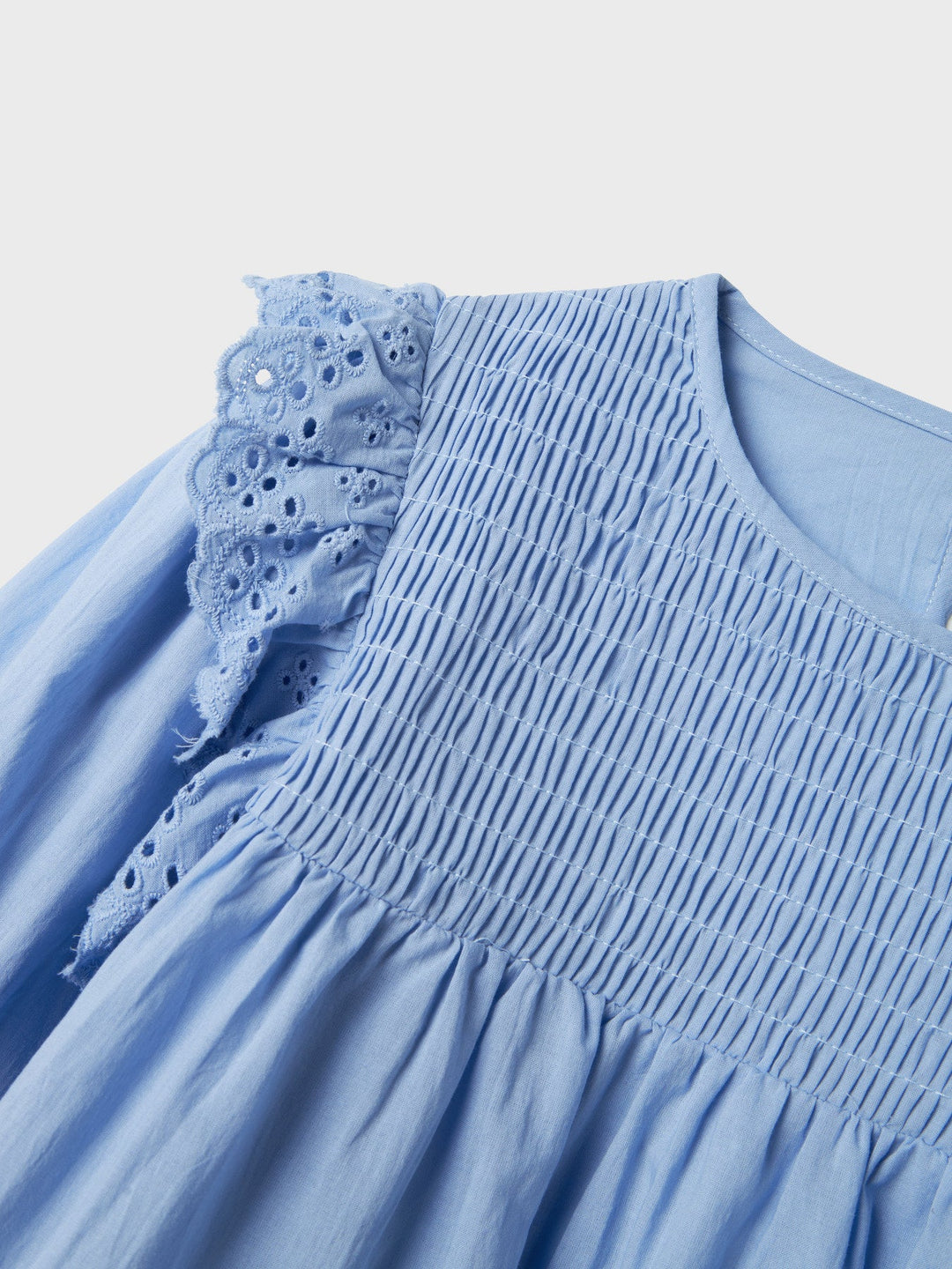 Name It Fitora 2/4 bluse med volanger – Serenity for barn - Brobrobrille