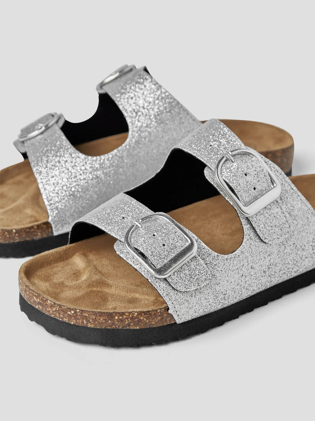Name It Flora Sandaler - Silver Glitter for barn - Brobrobrille