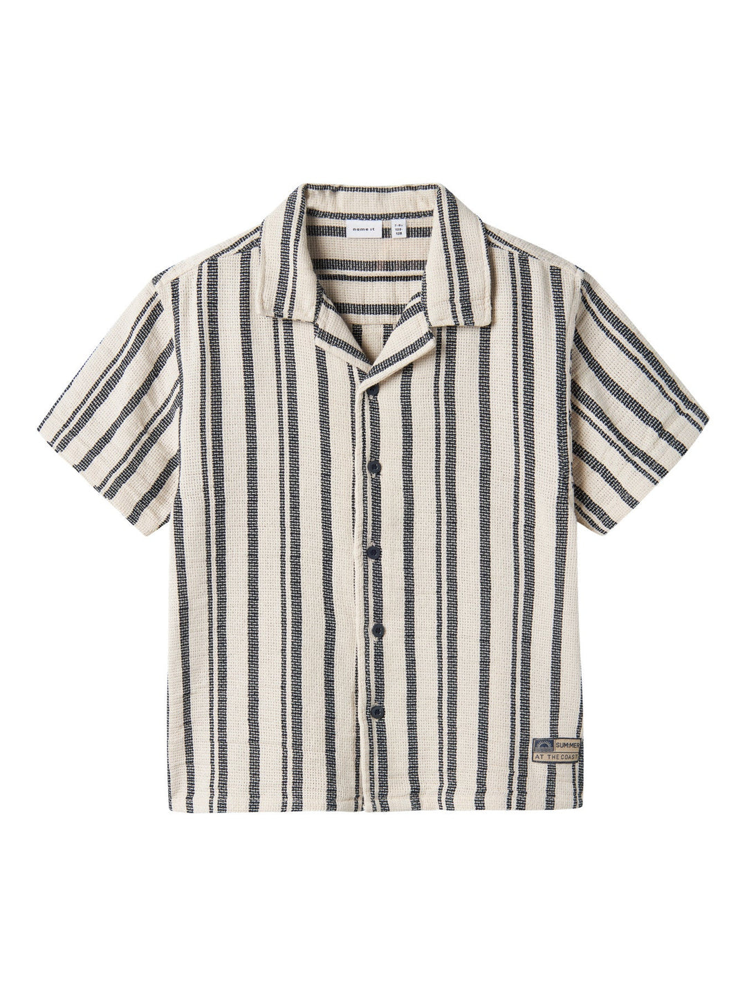 Name It Foko kortermet skjorte – Peyote Navy Blazer for barn - Brobrobrille