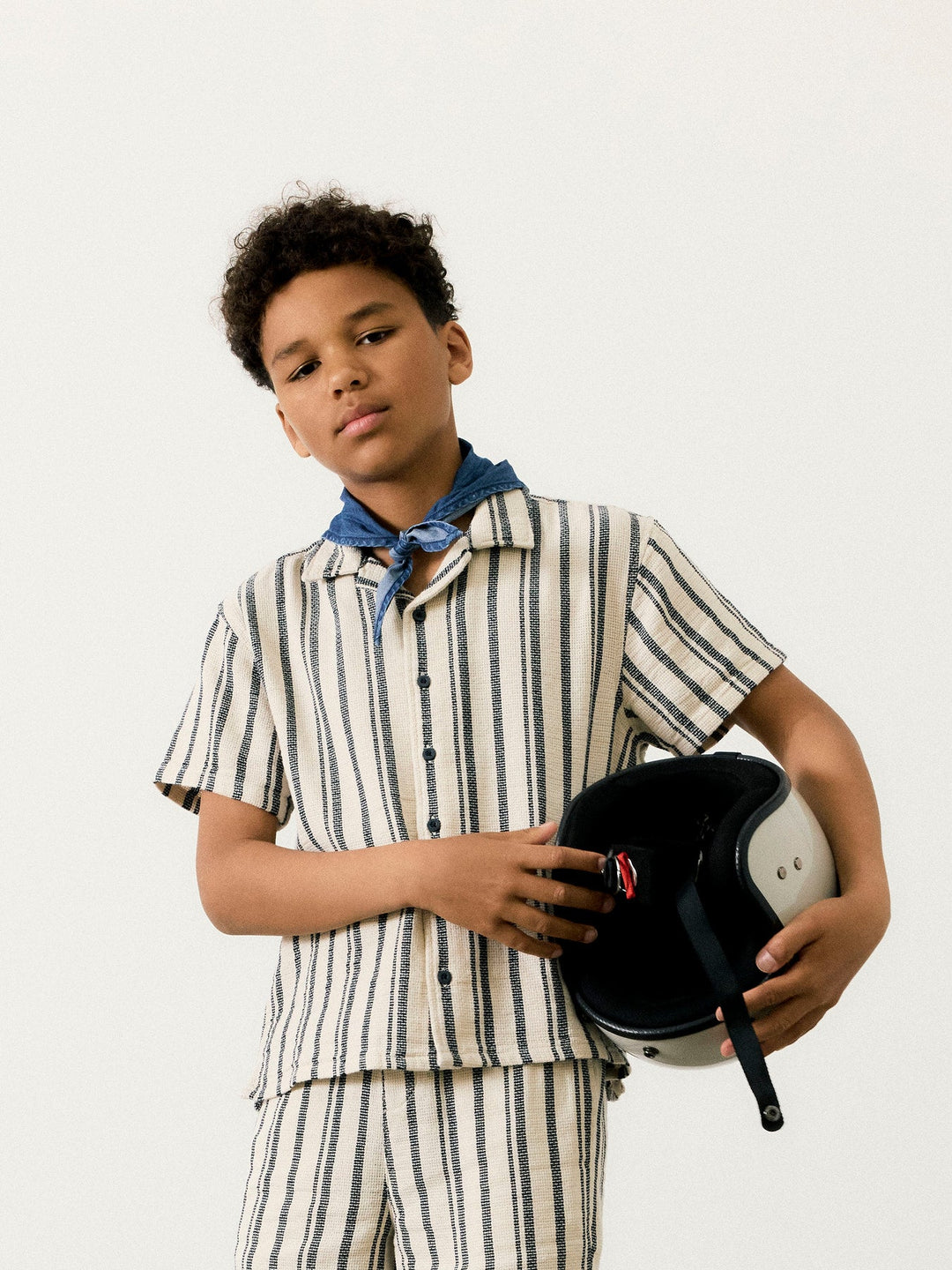 Name It Foko kortermet skjorte – Peyote Navy Blazer for barn - Brobrobrille