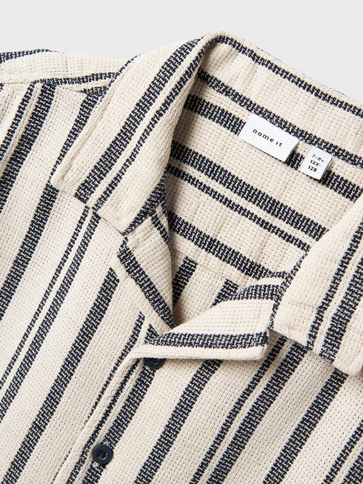 Name It Foko kortermet skjorte – Peyote Navy Blazer for barn - Brobrobrille