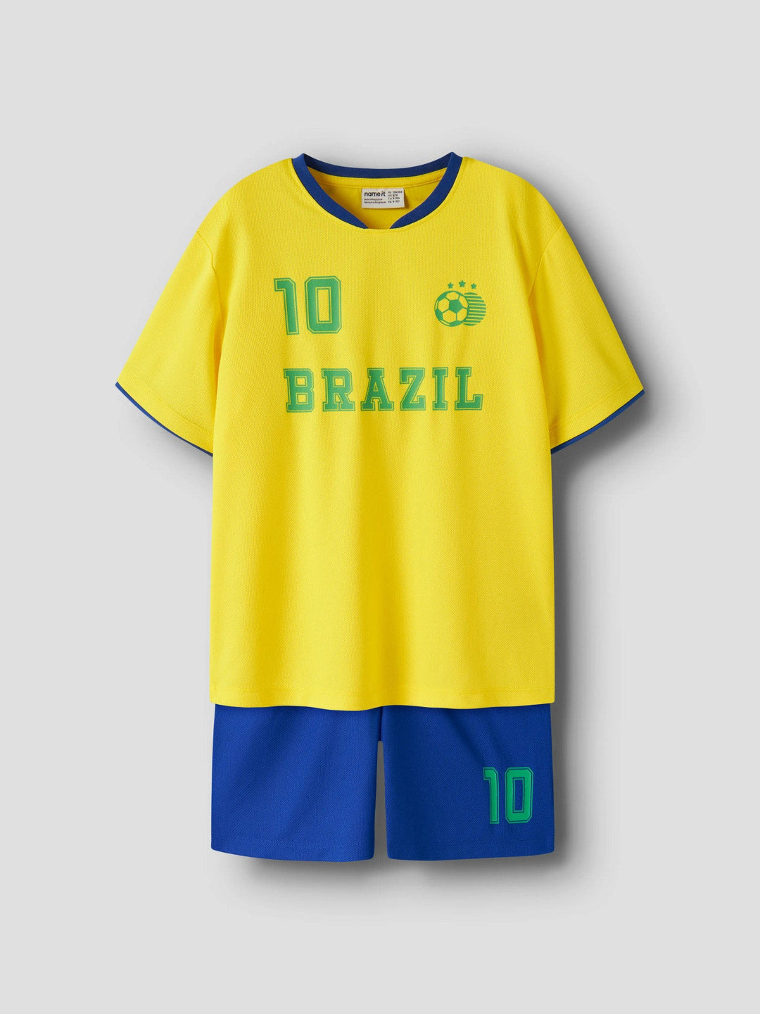 Name It Hiteam Short Set - Brasil / Empire Yellow for barn - Brobrobrille
