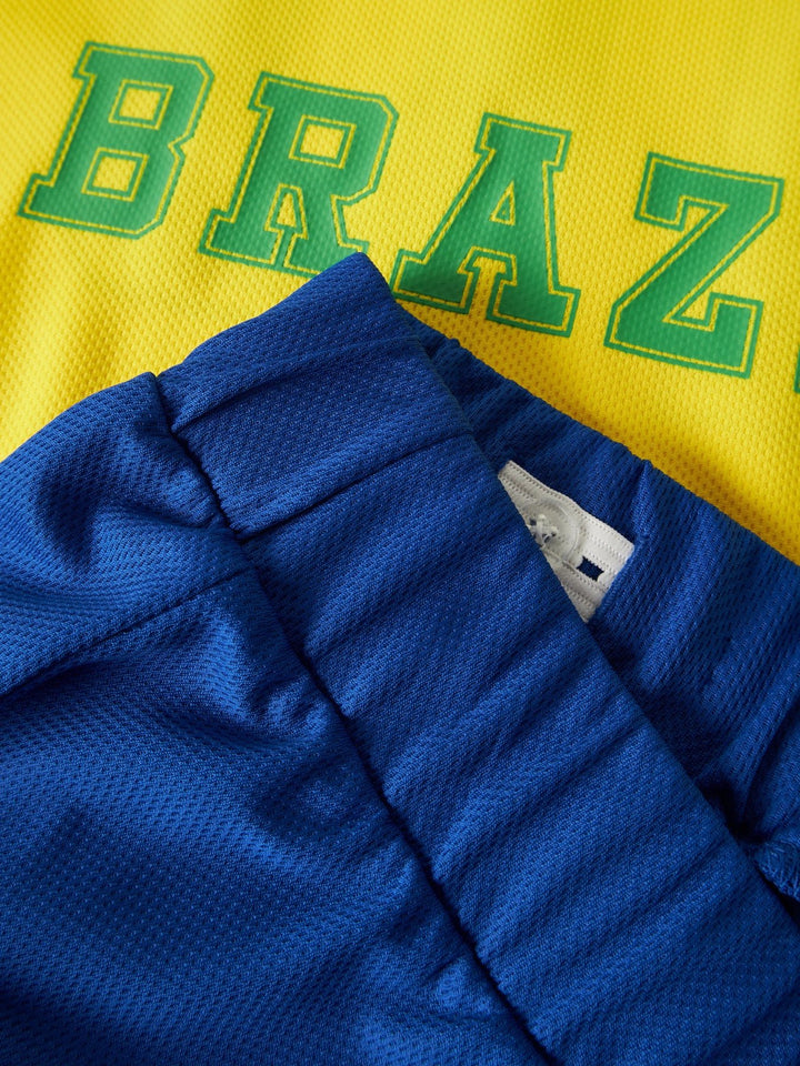 Name It Hiteam Short Set - Brasil / Empire Yellow for barn - Brobrobrille