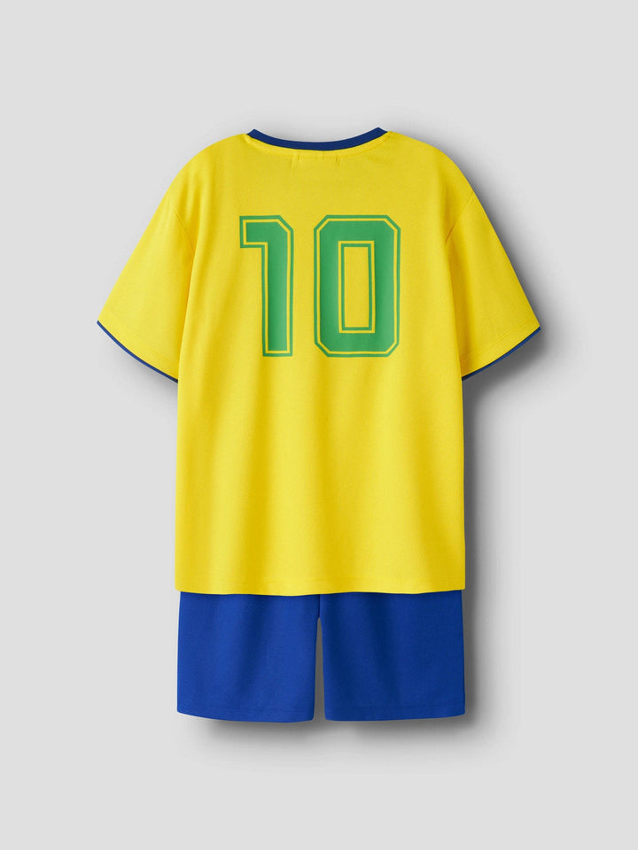 Name It Hiteam Short Set - Brasil / Empire Yellow for barn - Brobrobrille