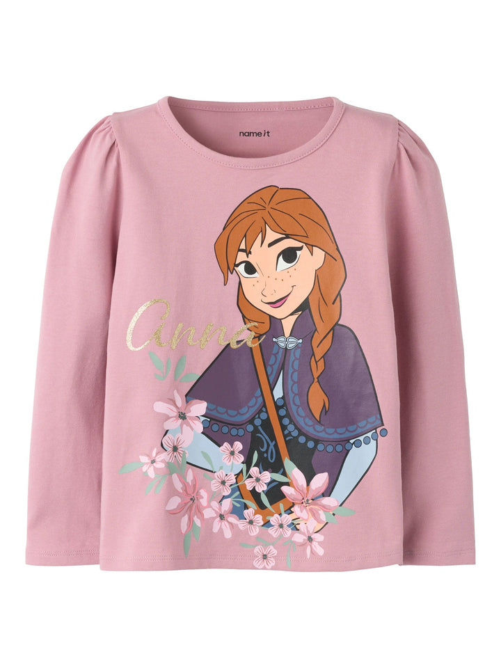 Name It Jala Disney Frozen Langermet T-skjorte - Lilas for barn - Brobrobrille