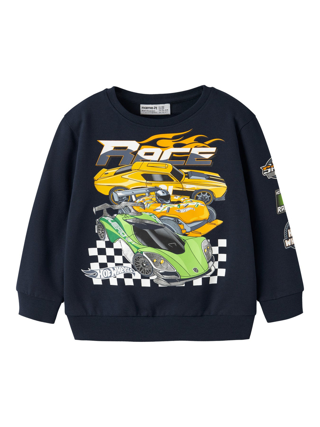 Name It Jerry Hot Wheels Genser - Navy Blazer for barn - Brobrobrille