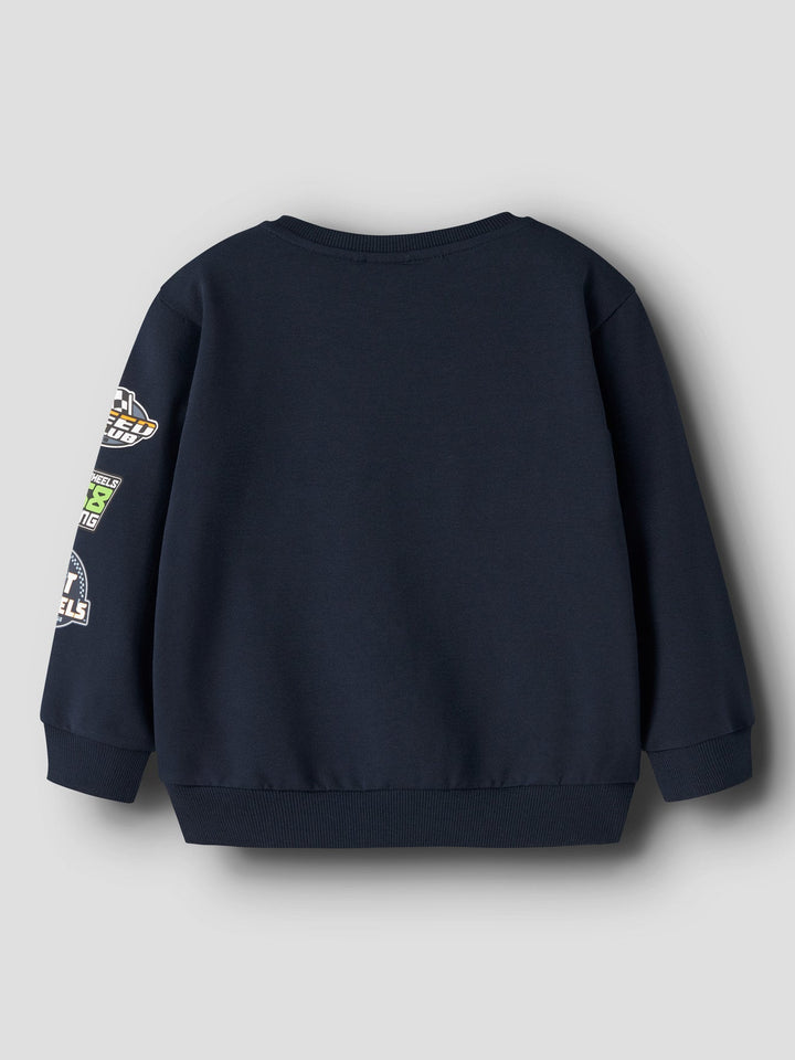 Name It Jerry Hot Wheels Genser - Navy Blazer for barn - Brobrobrille