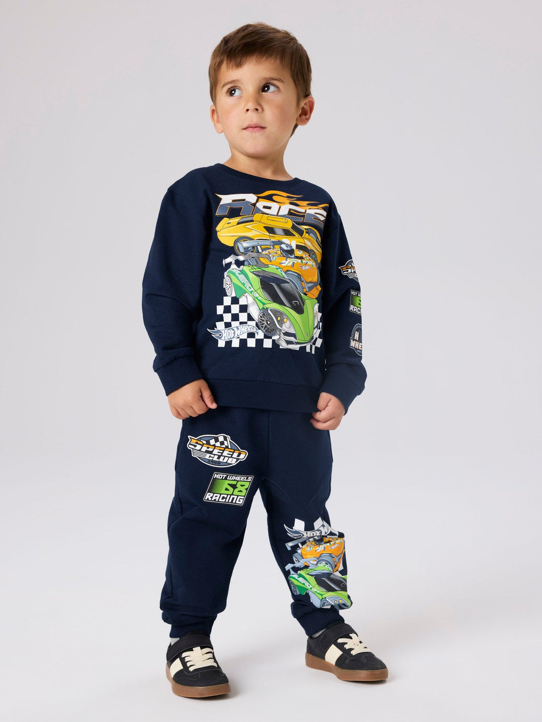 Name It Jerry Hot Wheels Joggebukse - Navy Blazer for barn - Brobrobrille